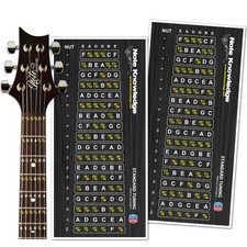Guitar Fretboard Note Map Stickers for Learning Chords, Scales, and Notes