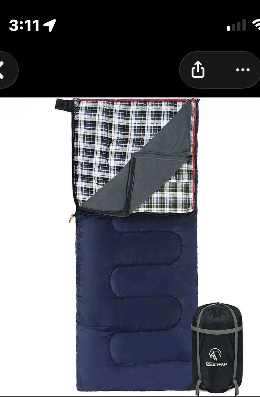 Camping Sleeping Bag for Adult with Cotton Flannel Liner,Red Blue 75x33"