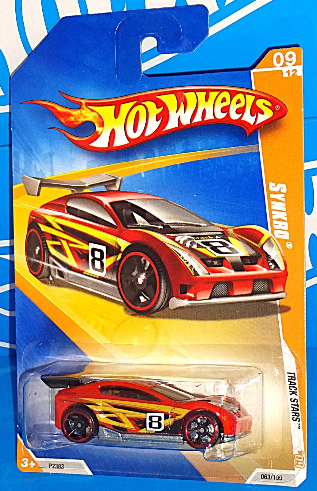 Hot Wheels 2009 Track Stars Series #63 Synkro Red w/ OH5SPs