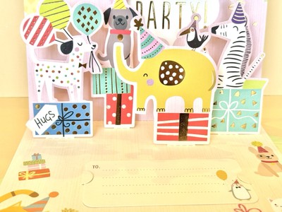 3D-pop-up Grußkarte Glückwunschkarte Geburtstages Karte  Happy Birthday  