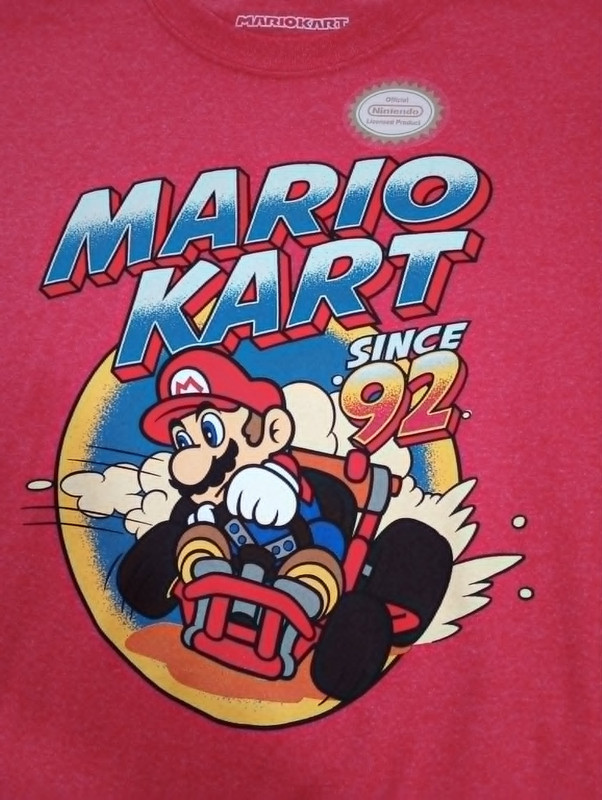 Nintendo Mario Kart Since '92  Graphic T shirt~Brand New NWT Red T-Shirt XLarge