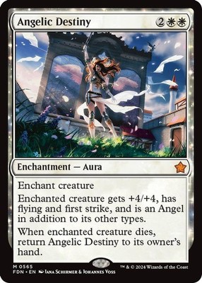 2024 Magic: The Gathering: Foundations - Angelic Destiny (#565, M, Near Mint)