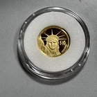 1997 Niue $10 Liberty 1/25 oz Gold Proof Coin Low Mintage