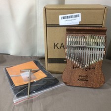 NEW 17 Key Kalimba Thumb Piano Solid Wood Dozzfy Mbira Carrying Case, Hammer