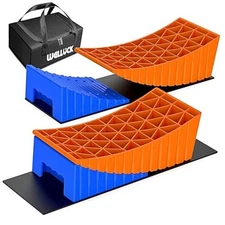 WELLUCK Camper Leveler, RV Leveling Blocks Camper Wheel Chocks Up Triangle type