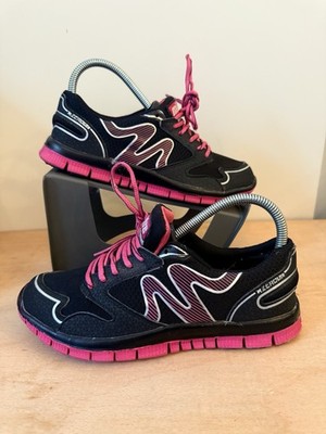 Mitre AeroLite schwarz und pink Laufschuhe Größe UK 6