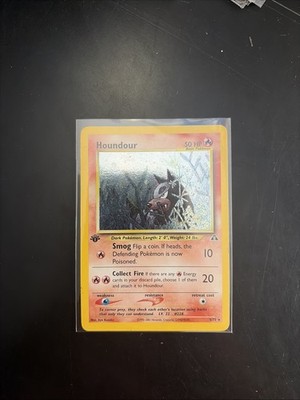 Pokémon Houndour 5/75 Neo Discovery Holo Rare 1st Edition English TCG Card