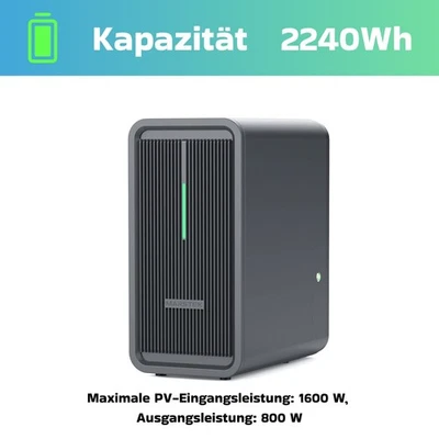 Marstek B2500-D 2,24 kWh 1600W Speicher/Batterie Stromspeicher Balkonkraftwerk