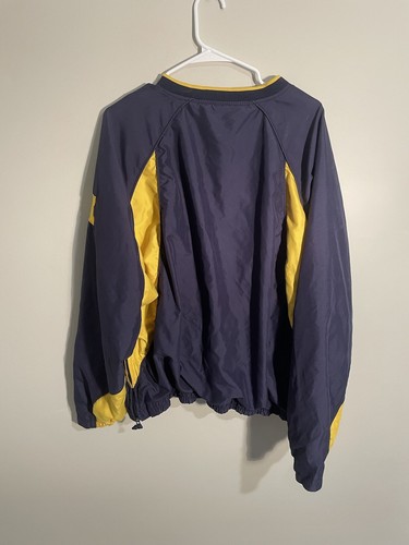 Vintage Michigan Wolverines Jacket Sz XXL Fleece lined Windbreaker Starter 90s - Picture 8 of 14