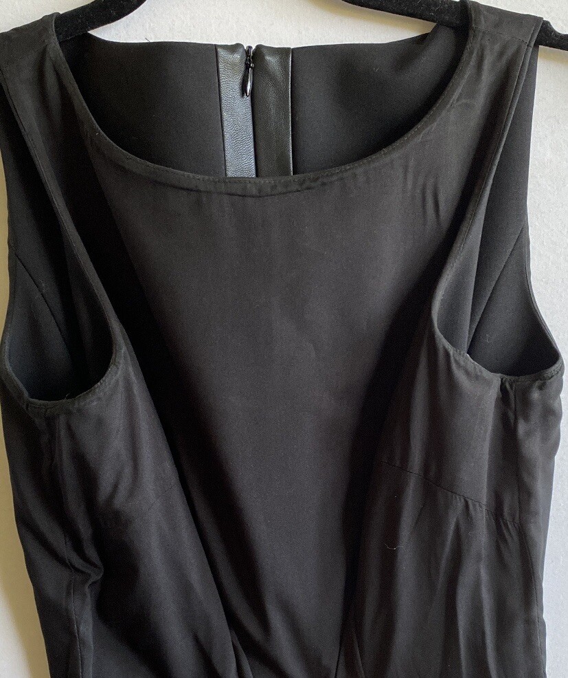 armani exchange black leather dress Armani Exchange Leather Womens Black Dress main image 0