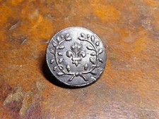 BOUTON  MILITAIRE CORPS ROYAL DE FRANCE Mod 1818   PM 17 mm ARGENT