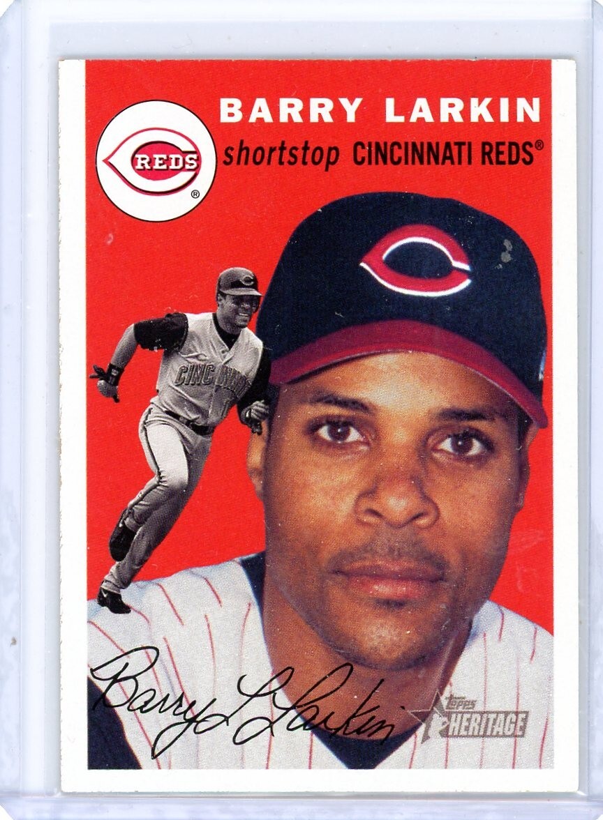 2003 Topps Heritage #62 Barry Larkin CINCINNATI REDS HOF T1010