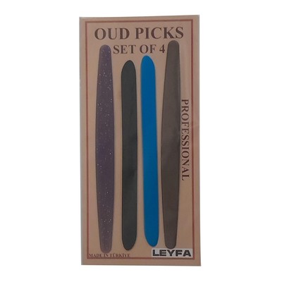  Professional Oud Picks Set of 4 Risha Mizrab for Lute Instruments