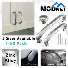 Classic Traditional Kitchen Cabinet Handles Knobs Pulls Brushed Nickel Drawer