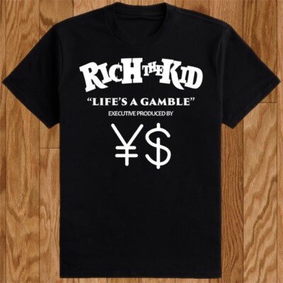 Men s size small Rich the Kid T shirt lifes a gamble merch Kanye west ¥$ yzy rap