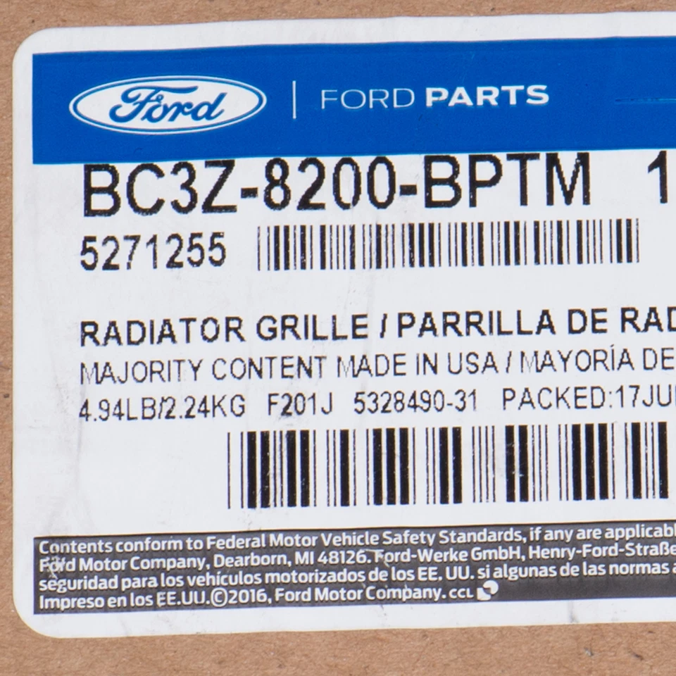 OEM NEW Front Grille Surround Trim Paint to Match 11-16 Super Duty BC3Z8200BPTM - Image 4 of 4