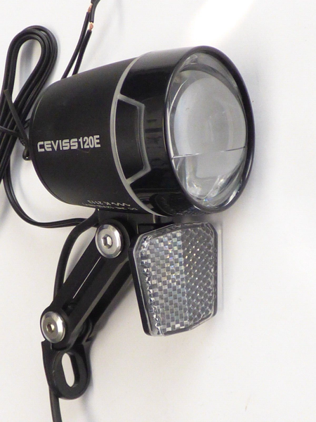 120 Lux E-Bike Led Fahrradlampe Fahrradscheinwerfer Mit Fernlicht Alu 8-48V-image
