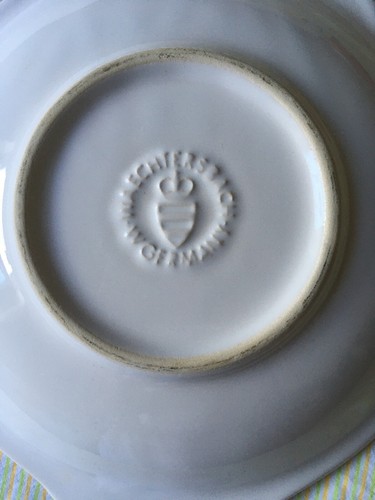 Raro piatto ceramica Waechtersbach West Germany Pinguino in smoking nero bianco rosso - Foto 4 di 5