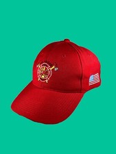 Vintage Las Vegas Fire Department Dad Hat OSFA Red Adjustable Strap Mens Y2K VTG