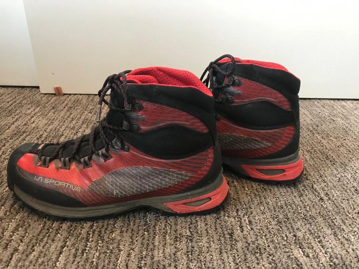 La Sportiva Trango TRK GTX Men's Sz 9 Gore-Tex Red Black Boots Mountain Hiking