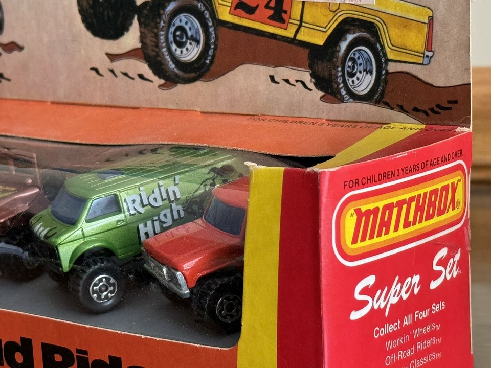 1982 Matchbox Superfast Super Set Off Road Riders Lesney Unopened Jeep ...