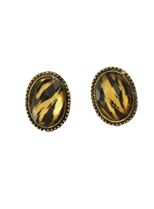 Animales e insectos Brown Stud Pendientes de Moda