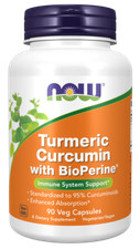 NOW Turmeric Curcumin Bioperine 95 Curcuminoids 90 caps