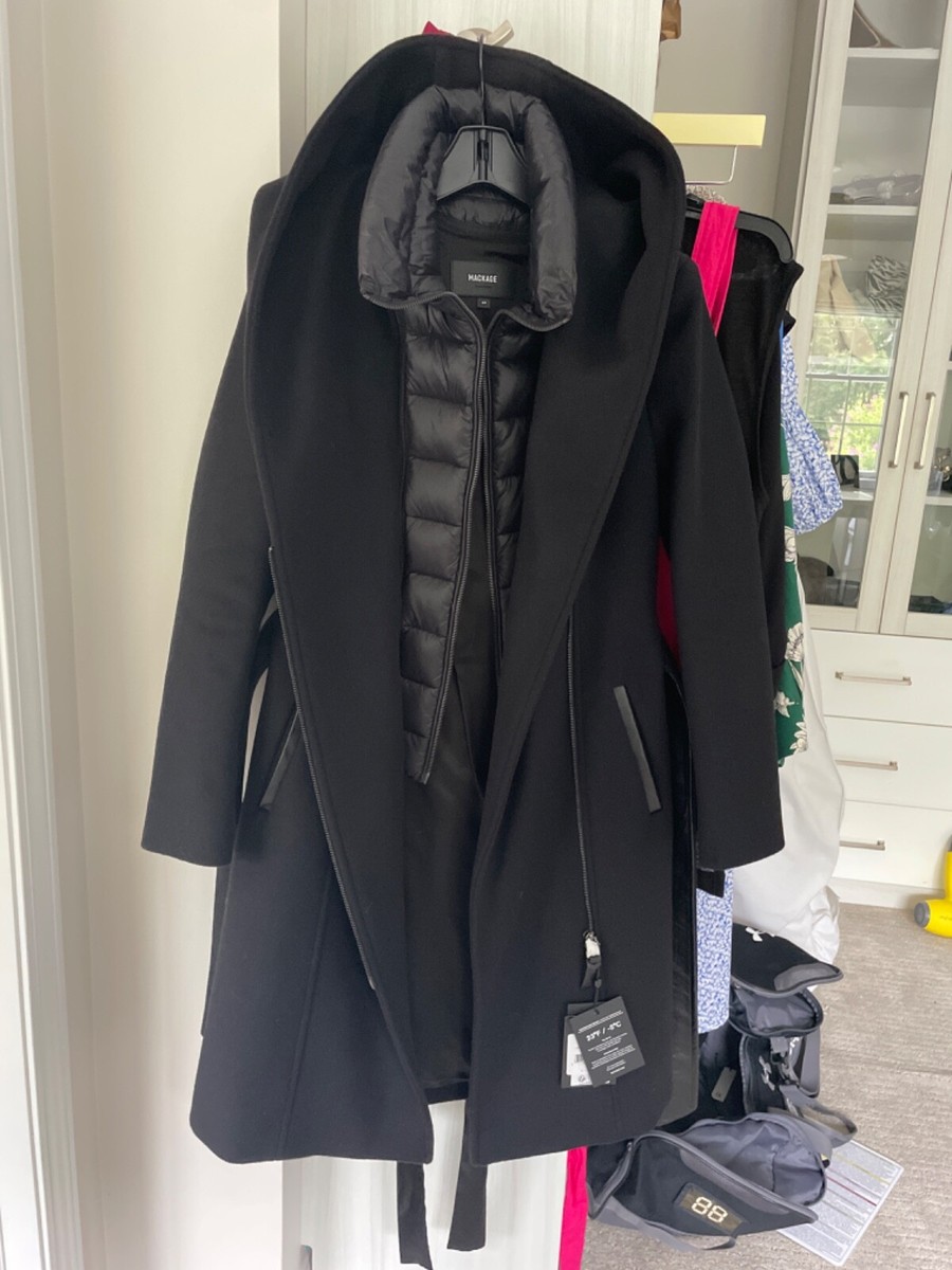 Mackage SHIA 2-in-1 Belted Down Coat S Small Removable