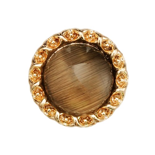 5pcs Vintage Round Metal Button with Glassy Center and Embellished Border 11.5mm - Picture 6 of 14