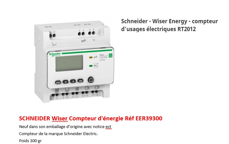Schneider Electric Wiser Energy Compteur d'Energie (EER39100)