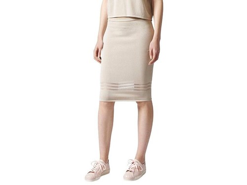 adidas Originals Skirt Womens Casual Everyday Beige Dress