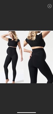 BLANQI  - Everyday Maternity Belly Support Leggings - Black -  Size L.