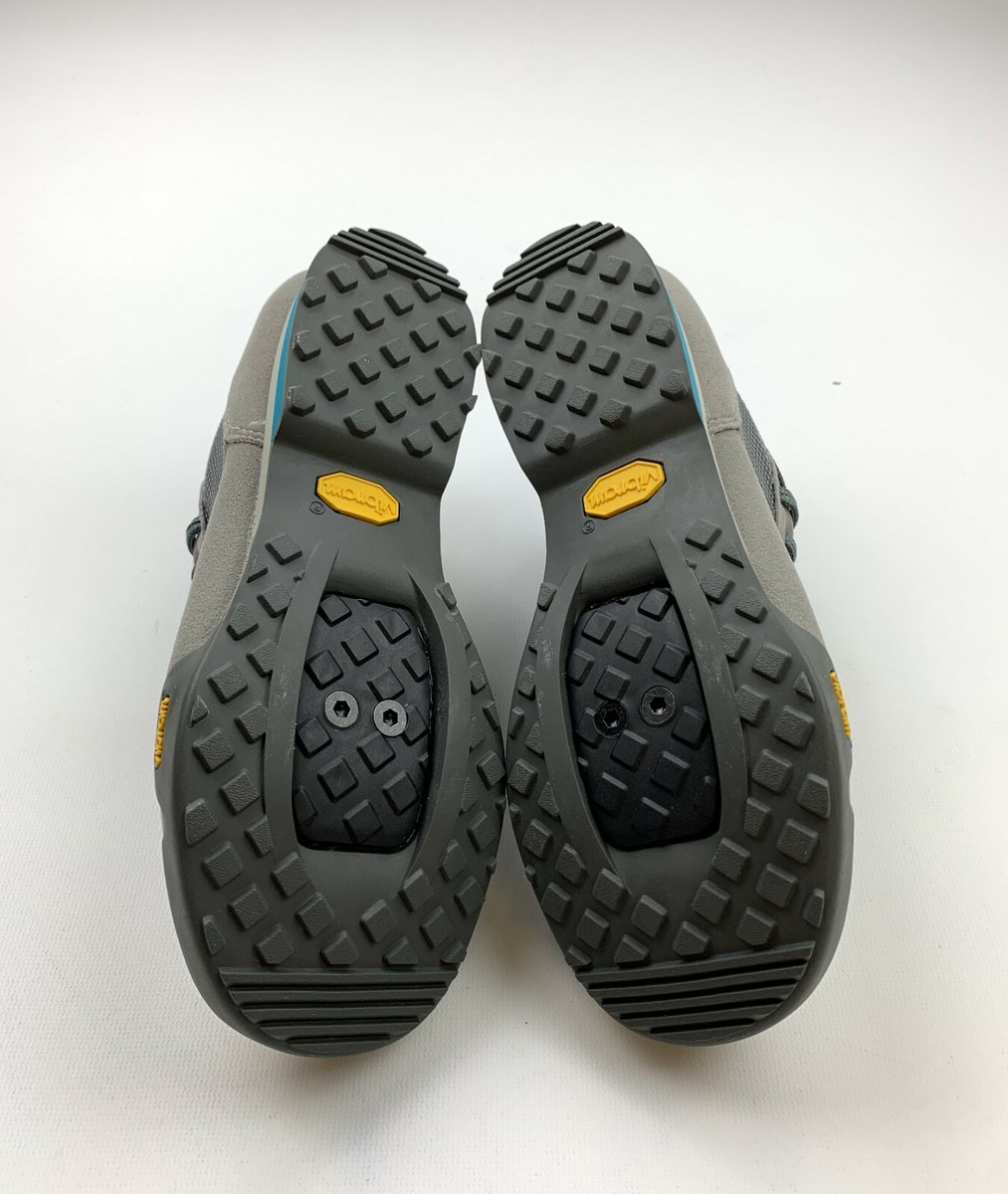 Chaussures de cyclisme Giro Petra VR Vibram vélo gris bleu à lacets femme pointure 8,5 | eBay