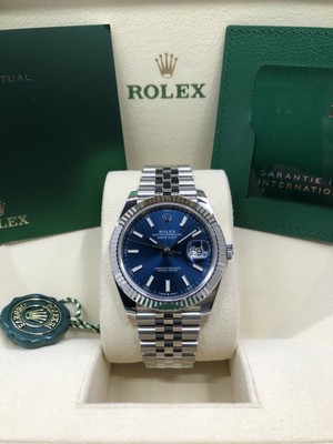 Rolex Datejust 41 Stainless Steel White Gold 2021 Watch, 41mm Ref 126334 |  eBay