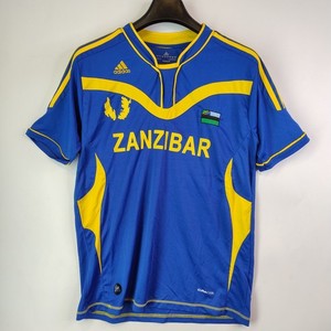 Maillot De Football Adidas Zanzibar - Bleu - Taille M - Homme - Occasion