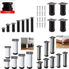 4 PCS Adjustable Metal Legs Furniture Feet for Sofa Beds Chairs Stools Cabinet