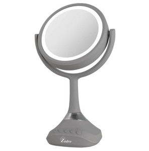 Zadro 5" Round LED Ring Light Bluetooth Countertop Mirror