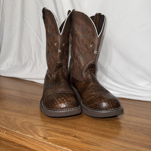 Botas Justin Gitanas, Marrón Perla Pie de Vaca, Mujer Talla 10 B, Modelo L9994 - Imagen 6 de 19