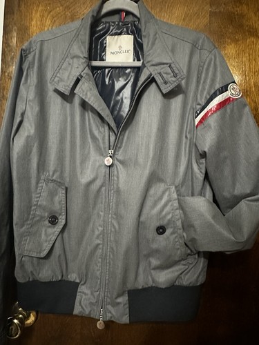 Moncler Jacket Collection Primavera /Estate Tissu Prele Men’s Sz 3 Grey /Gray - Picture 3 of 12