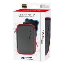 Hori Slim Hard Pouch Black & Red for New Nintendo 2DS LL XL F/S w/Tracking# NEW