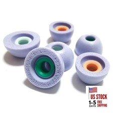 Memory Foam Earbud Tips, Extra Small Ear Tip Replacement Universal Anti Purple