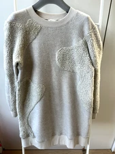VACAE Tunic Sweater Dress Size M Cotton Wool Fluffy Long Sleeves Taiwan Designer