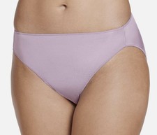 JOCKEY No Panty Line Promise Soft Mauve Purple Hi Cut Bikini Panty Womens Sz 7 L