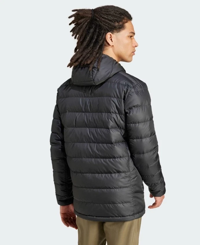 New with Tags Adidas Terrex Multi Light Down Hooded Jacket Large BNWT Black - Image 4 of 4