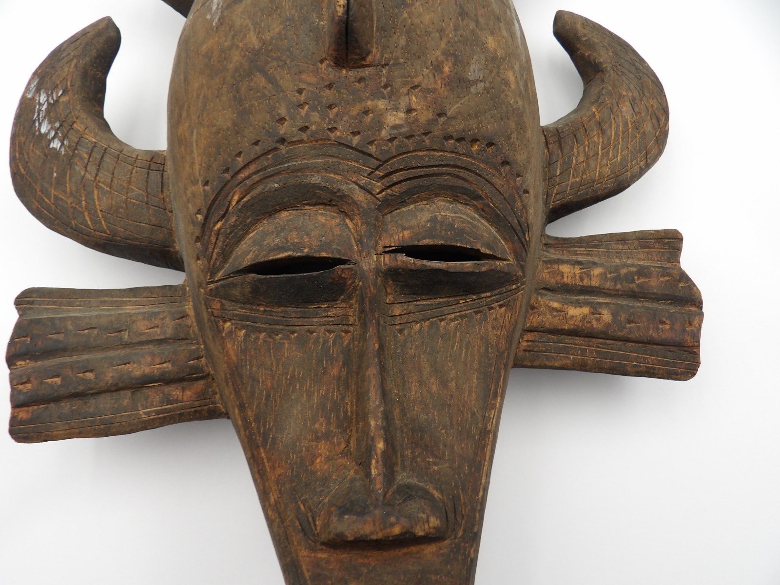 Authentic Wood African Mask - Collectibles Decor, Used Condition