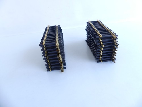 6002 / FLEISCHMANN 20 RAILS DROITS 102 MM EN LAITON - Foto 2 di 3