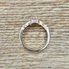 Claddagh Celtic White Rhinestone Heart & Crown Ring Band Ring Silver Tone — photo 8