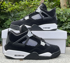 Jordan 4 Retro "White Thunder" Mid Top Men's Basketball Shoes No Box