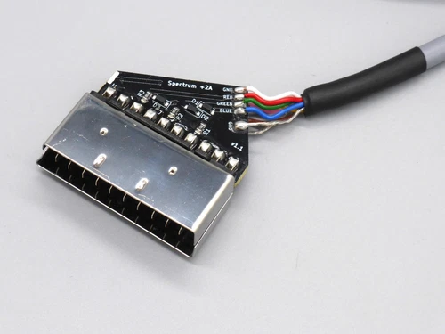 ZX Spectrum +2 ( grau ) und 128k RGB-SCART-Kabel.  High-quality  RGB SCART cable
