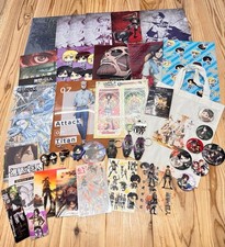 Attack on Titan Lot - Anime Merchandise Bundle - Keychains, Badges, Files & More